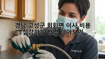 경남 고성군 회화면 이사, 비용 절감하는 방법 알아보기!