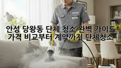 안성 당왕동 단체 청소🧹 완벽 가이드: 가격 비교부터 계약까지! #단체청소